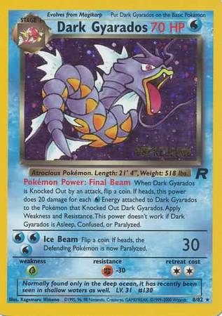 Dark Gyarados (8/82) (Prerelease Promo) [Team Rocket Unlimited] | Exor Games New Glasgow