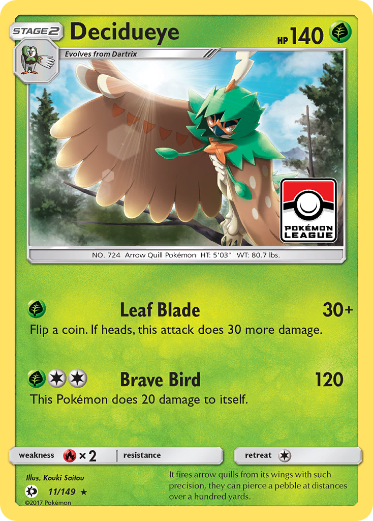 Decidueye (11/149) [Sun & Moon: Base Set] | Exor Games New Glasgow