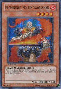 Prominence, Molten Swordsman [HA05-EN010] Super Rare | Exor Games New Glasgow