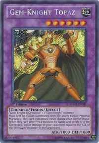 Gem-Knight Topaz [HA05-EN021] Secret Rare | Exor Games New Glasgow