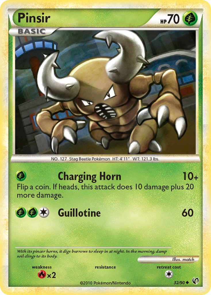 Pinsir (32/90) [HeartGold & SoulSilver: Undaunted] | Exor Games New Glasgow