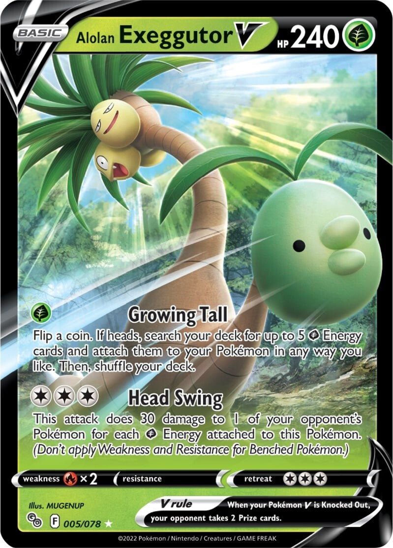 Alolan Exeggutor V (005/078) [Pokémon GO] | Exor Games New Glasgow