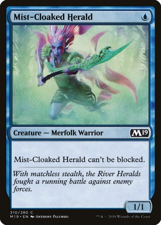 Mist-Cloaked Herald [Core Set 2019] | Exor Games New Glasgow