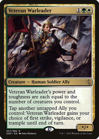 Veteran Warleader [Duel Decks: Zendikar vs. Eldrazi] | Exor Games New Glasgow