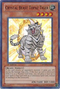 Crystal Beast Topaz Tiger [RYMP-EN043] Super Rare | Exor Games New Glasgow