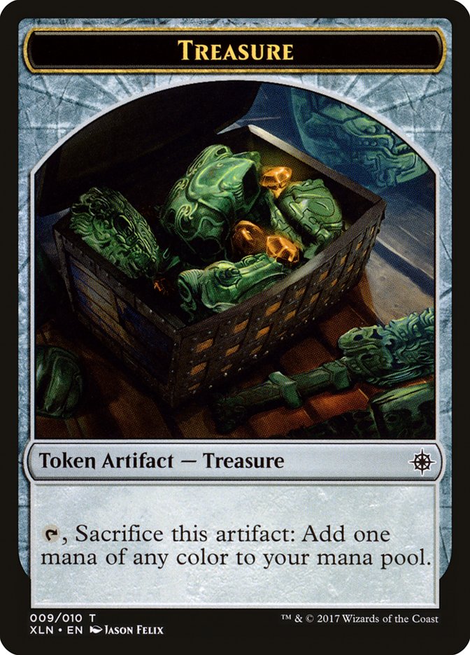 Treasure (009/010) [Ixalan Tokens] | Exor Games New Glasgow