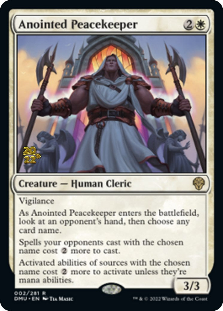 Anointed Peacekeeper [Dominaria United Prerelease Promos] | Exor Games New Glasgow