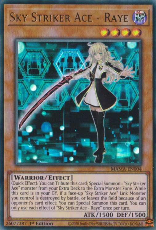 Sky Striker Ace - Raye [MAMA-EN004] Ultra Rare | Exor Games New Glasgow