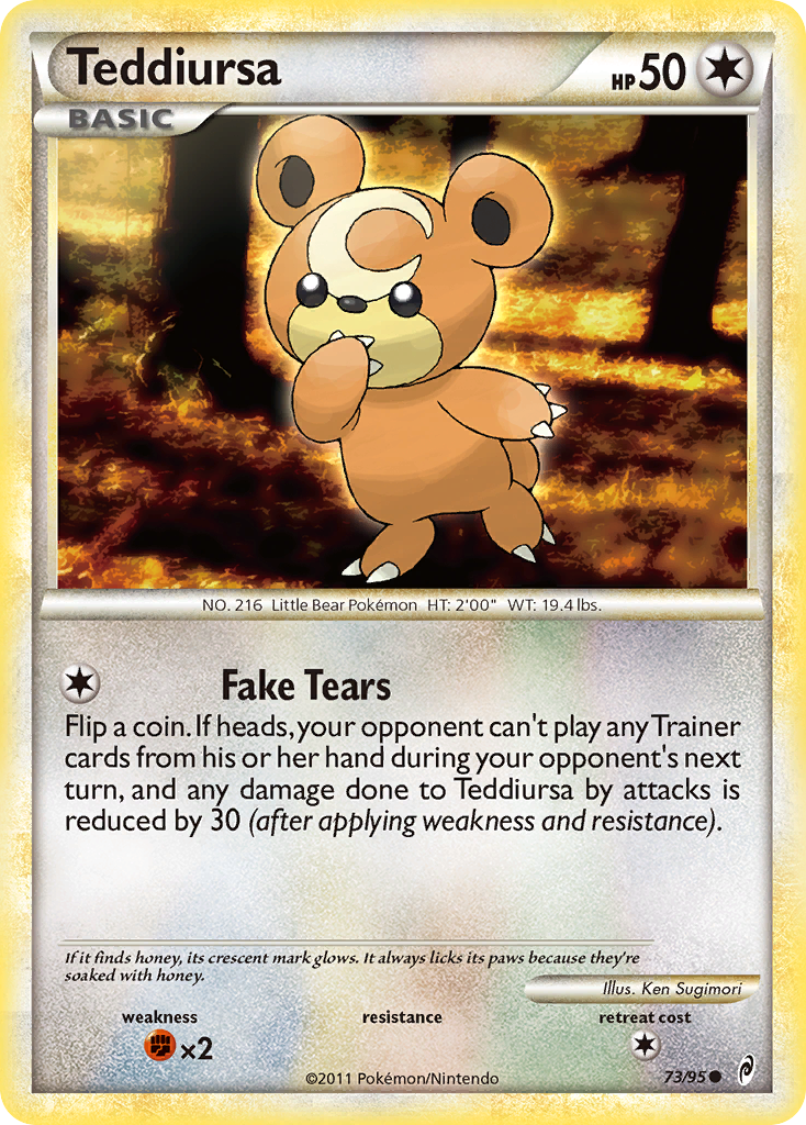 Teddiursa (73/95) [HeartGold & SoulSilver: Call of Legends] | Exor Games New Glasgow