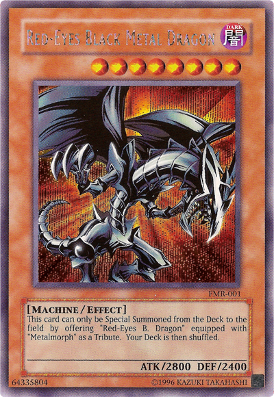 Red-Eyes Black Metal Dragon (Forbidden Memories) [FMR-001] Prismatic Secret Rare | Exor Games New Glasgow