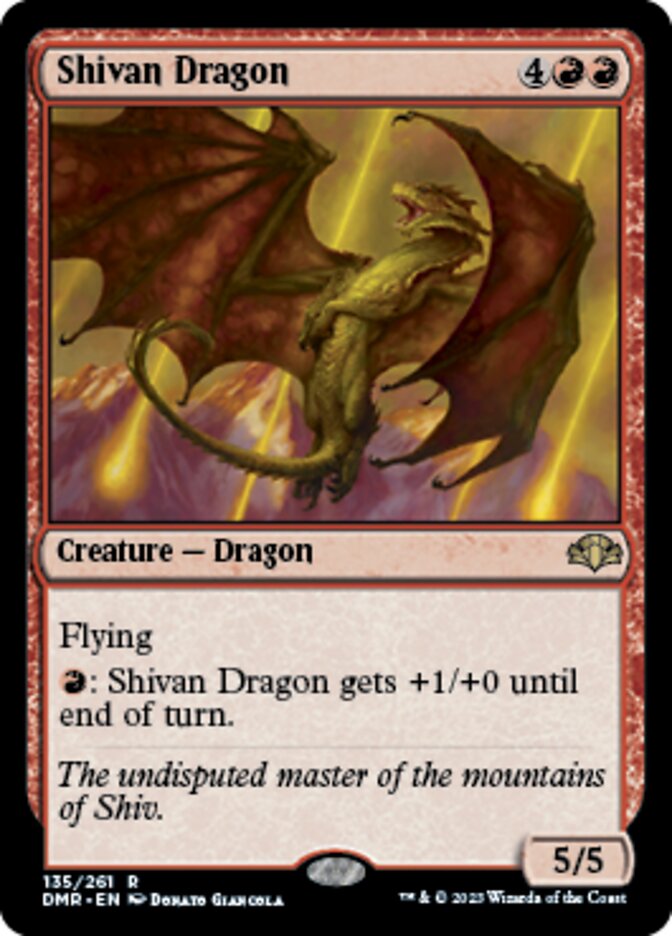 Shivan Dragon [Dominaria Remastered] | Exor Games New Glasgow