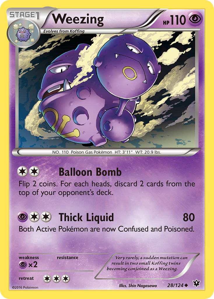 Weezing (28/124) [XY: Fates Collide] | Exor Games New Glasgow