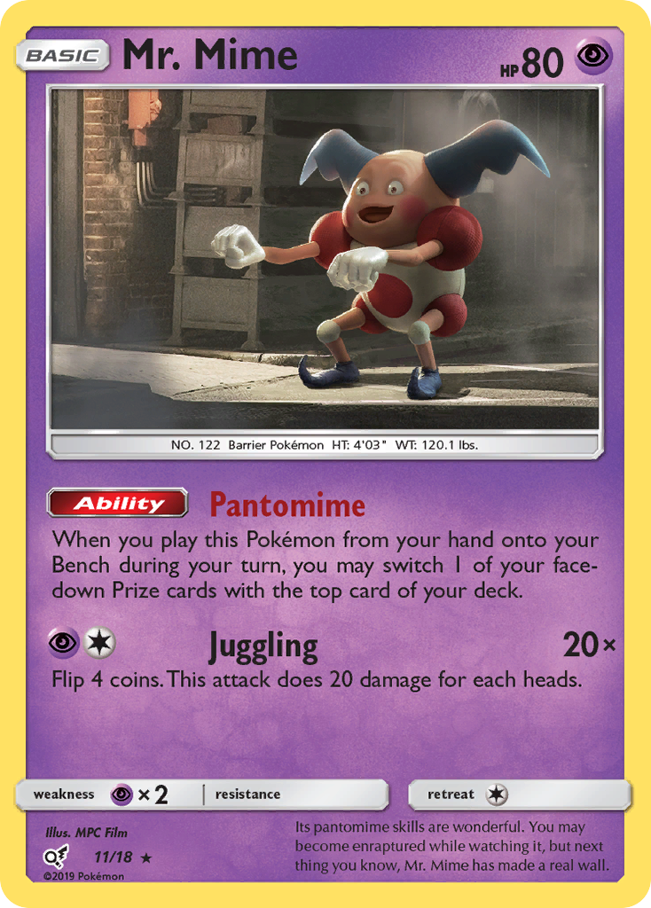 Mr. Mime (11/18) [Sun & Moon: Detective Pikachu] | Exor Games New Glasgow