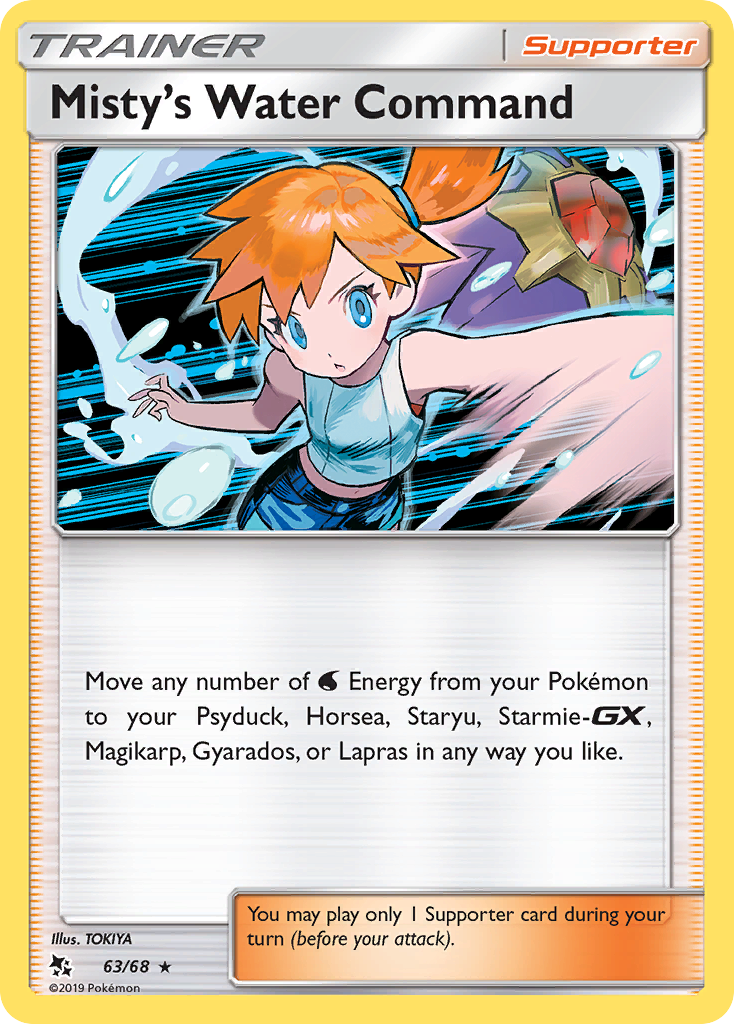 Misty's Water Command (63/68) [Sun & Moon: Hidden Fates] | Exor Games New Glasgow