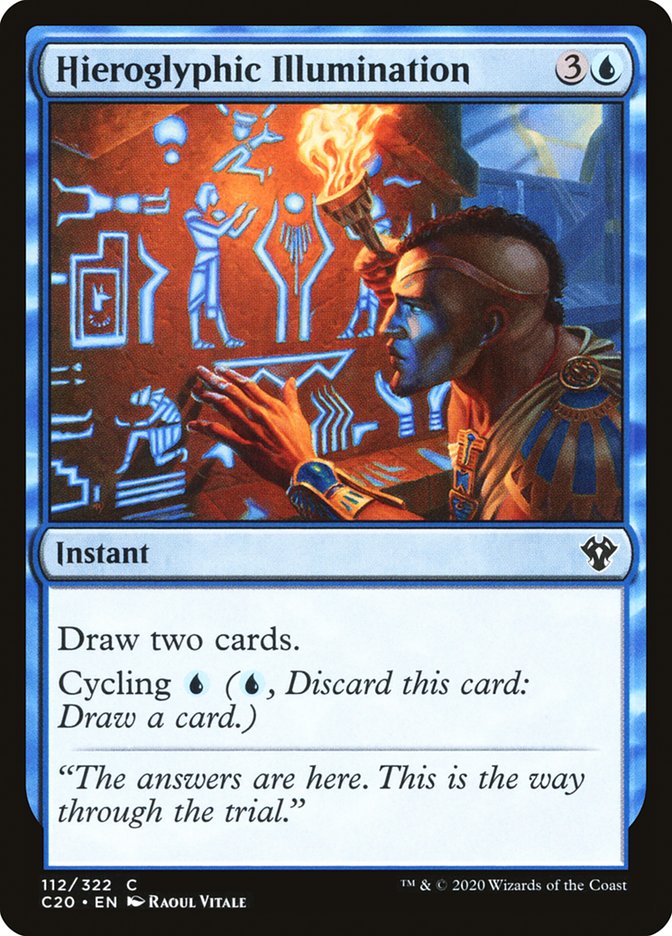 Hieroglyphic Illumination [Commander 2020] | Exor Games New Glasgow
