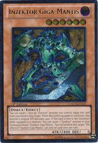 Inzektor Giga-Mantis (UTR) [ORCS-EN021] Ultimate Rare | Exor Games New Glasgow