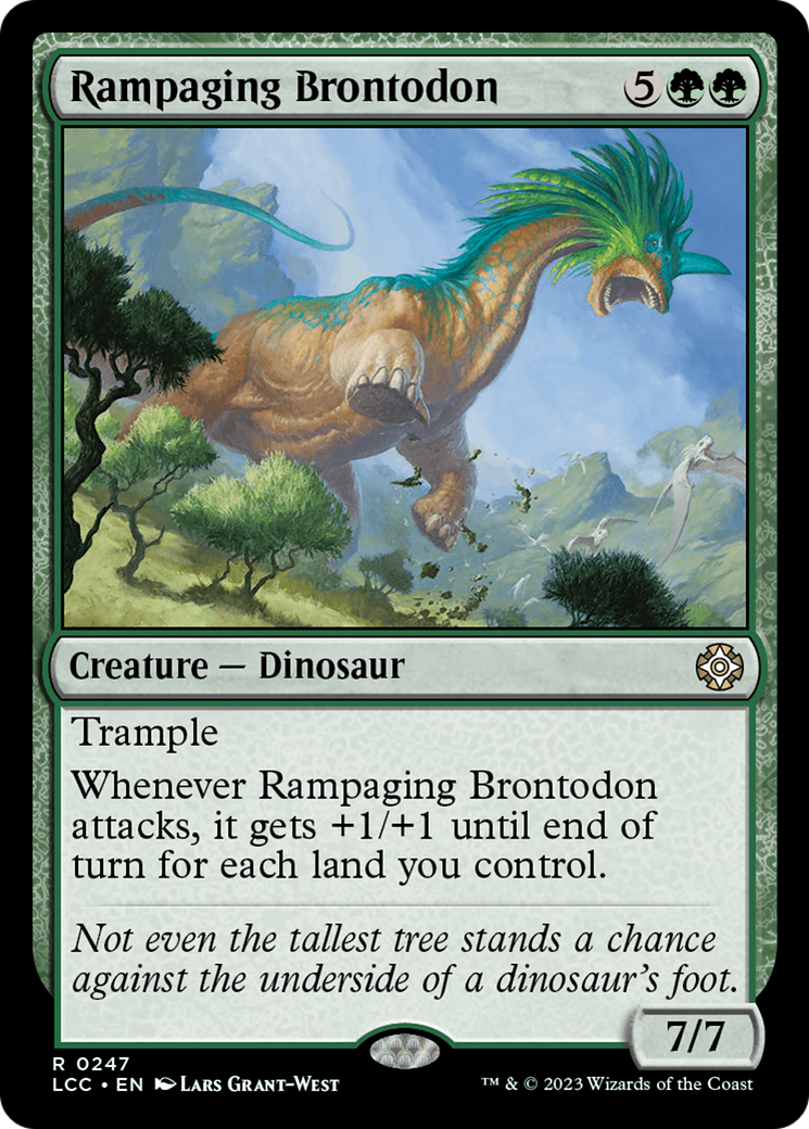 Rampaging Brontodon [The Lost Caverns of Ixalan Commander] | Exor Games New Glasgow