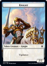 Knight // Food (17) Double-sided Token [Throne of Eldraine Tokens] | Exor Games New Glasgow