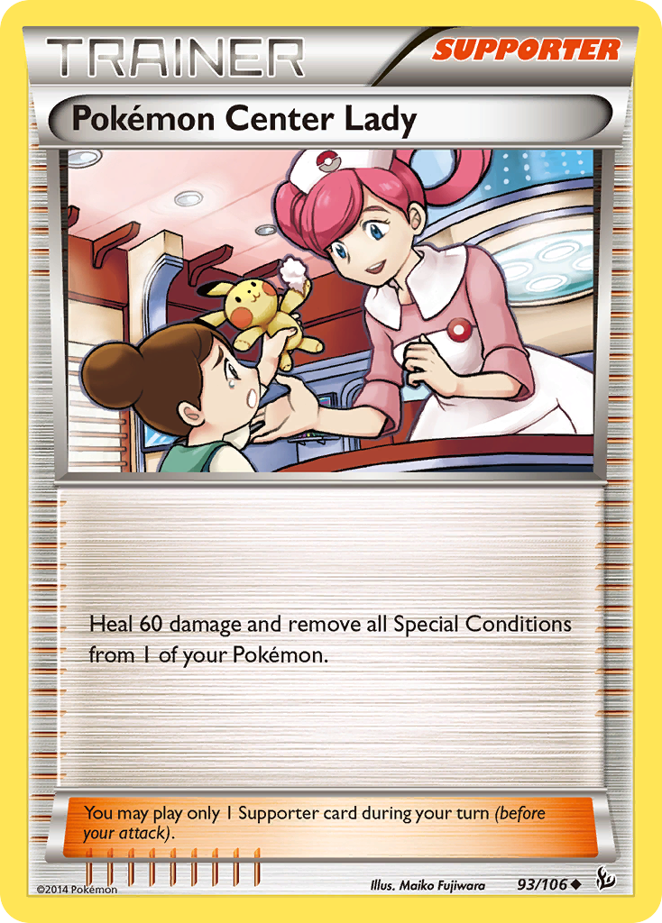 Pokemon Center Lady (93/106) [XY: Flashfire] | Exor Games New Glasgow