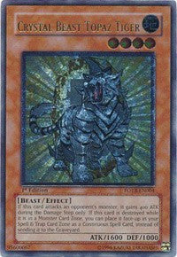 Crystal Beast Topaz Tiger (UTR) [FOTB-EN004] Ultimate Rare | Exor Games New Glasgow