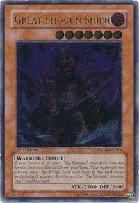 Great Shogun Shien (UTR) [STON-EN013] Ultimate Rare | Exor Games New Glasgow