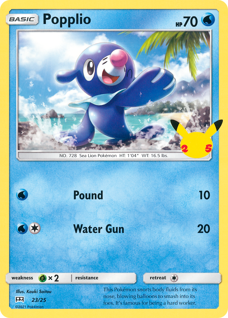 Popplio (23/25) [McDonald's 25th Anniversary] | Exor Games New Glasgow