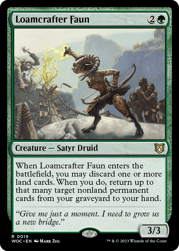 Loamcrafter Faun [Wilds of Eldraine Commander] | Exor Games New Glasgow