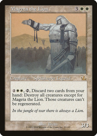 Mageta the Lion [Prophecy] | Exor Games New Glasgow