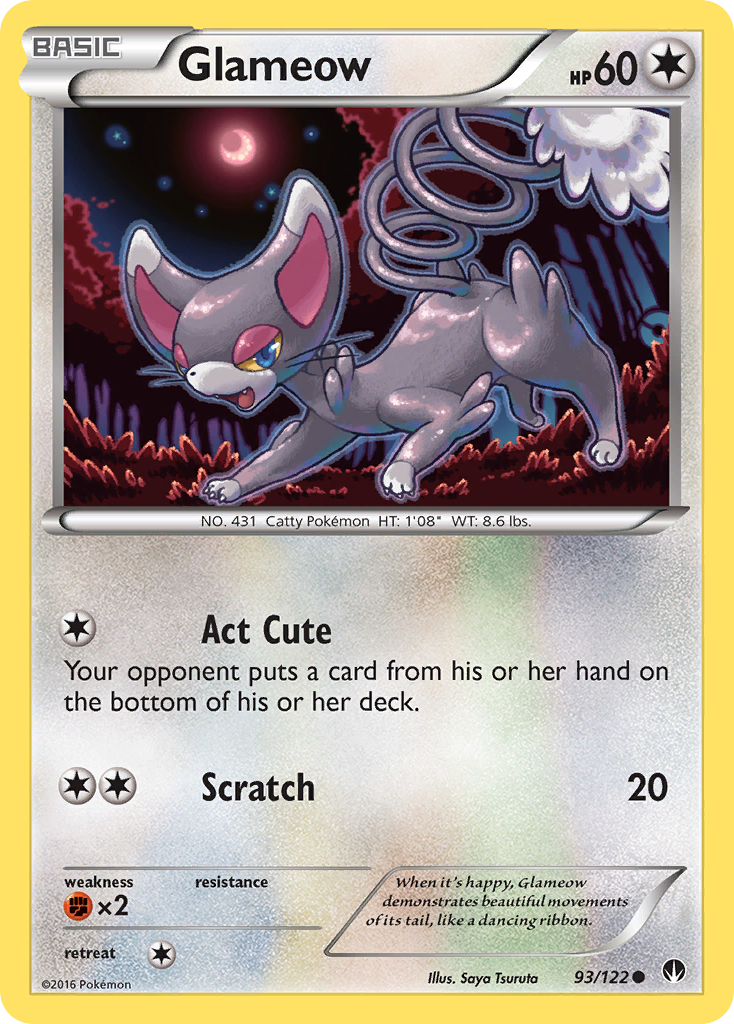 Glameow (93/122) [XY: BREAKpoint] | Exor Games New Glasgow