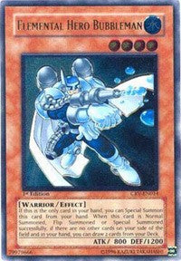 Elemental Hero Bubbleman (UTR) [CRV-EN014] Ultimate Rare | Exor Games New Glasgow