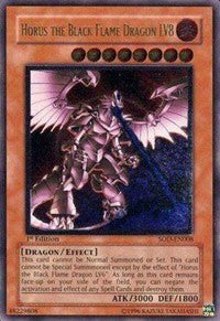 Horus the Black Flame Dragon LV8 (UTR) [SOD-EN008] Ultimate Rare | Exor Games New Glasgow