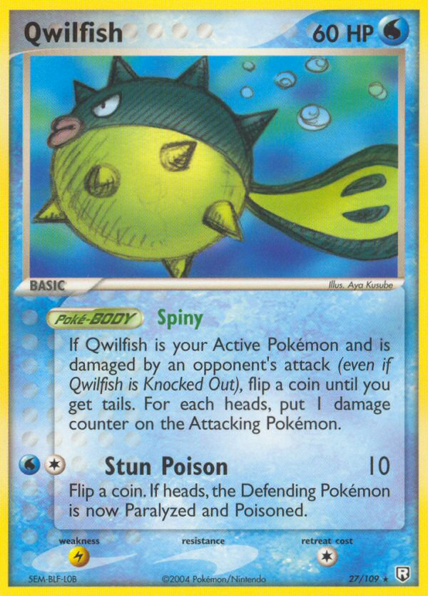 Qwilfish (27/109) [EX: Team Rocket Returns] | Exor Games New Glasgow