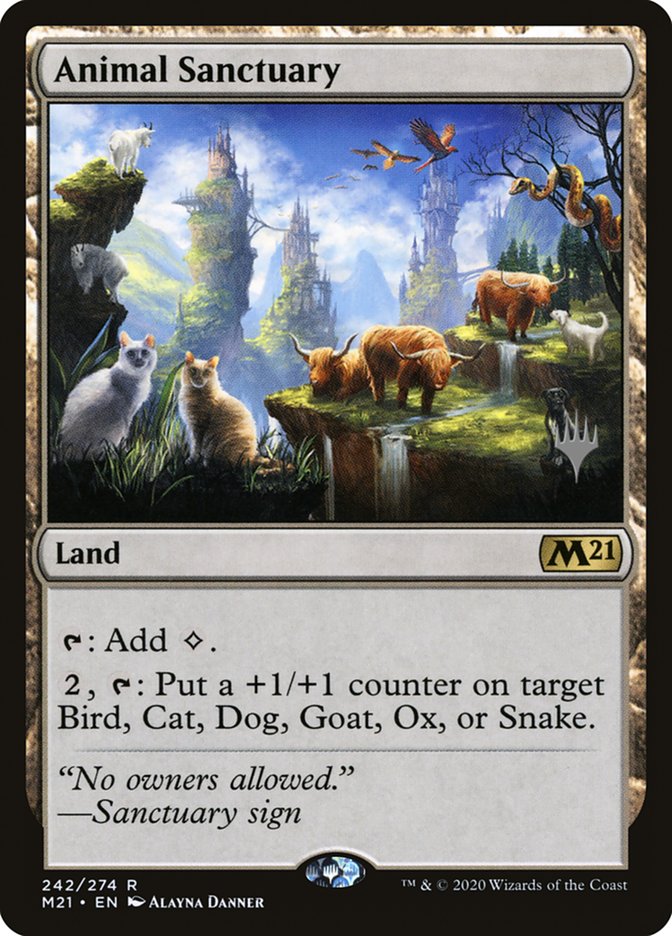 Animal Sanctuary (Promo Pack) [Core Set 2021 Promos] | Exor Games New Glasgow