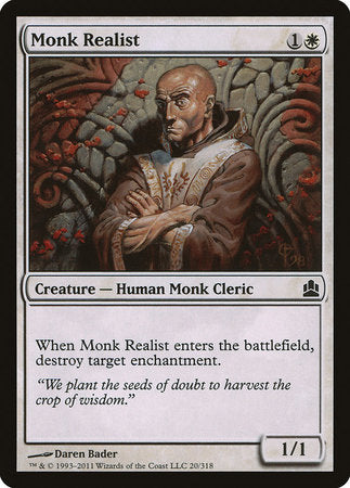Monk Realist [Commander 2011] | Exor Games New Glasgow