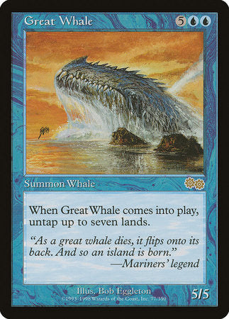 Great Whale [Urza's Saga] | Exor Games New Glasgow