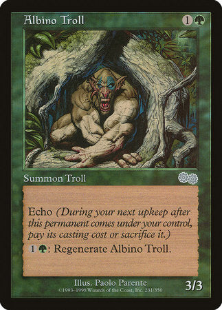 Albino Troll [Urza's Saga] | Exor Games New Glasgow