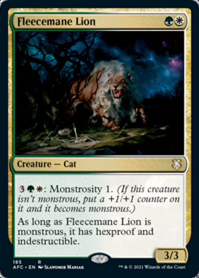 Fleecemane Lion [Dungeons & Dragons: Adventures in the Forgotten Realms Commander] | Exor Games New Glasgow