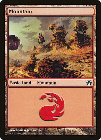 Mountain (245) [Scars of Mirrodin] | Exor Games New Glasgow