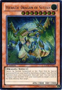 Hieratic Dragon of Sutekh (UTR) [GAOV-EN025] Ultimate Rare | Exor Games New Glasgow