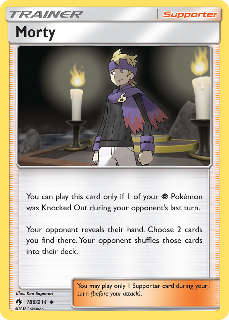 Morty (186/214) [Sun & Moon: Lost Thunder] | Exor Games New Glasgow