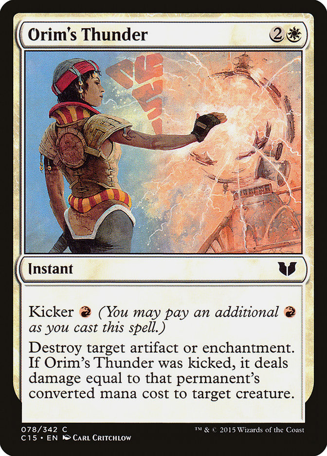 Orim's Thunder [Commander 2015] | Exor Games New Glasgow