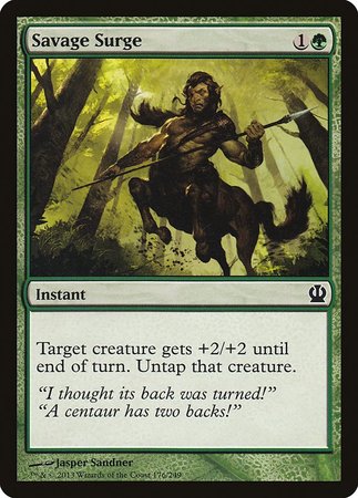 Savage Surge [Theros] | Exor Games New Glasgow