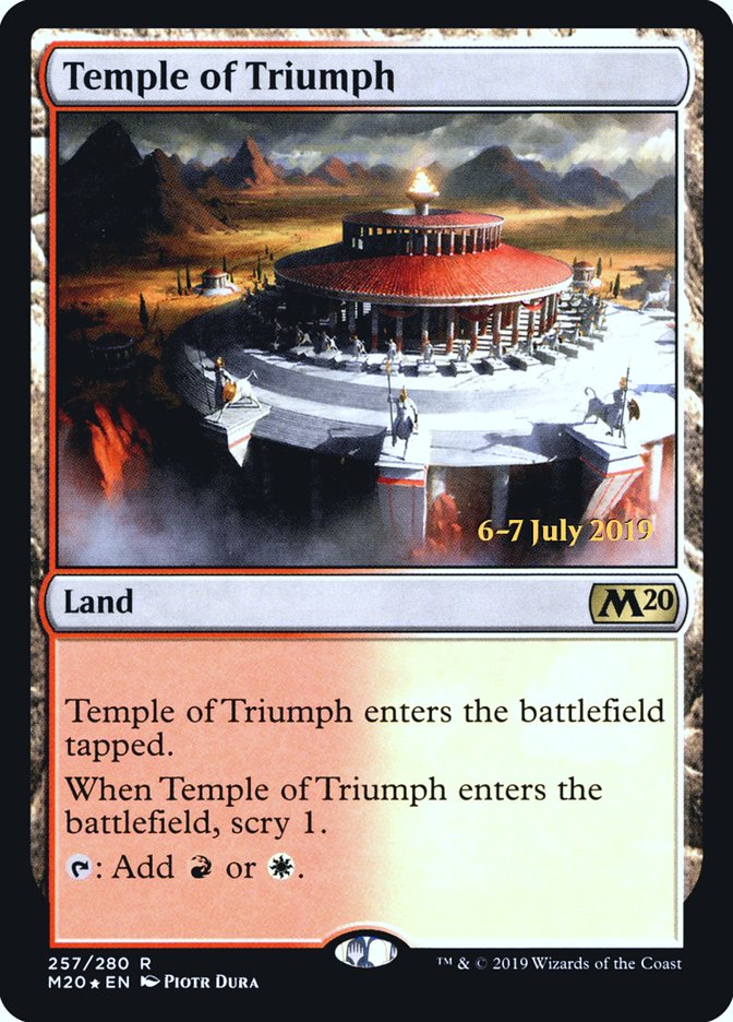 Temple of Triumph  [Core Set 2020 Prerelease Promos] | Exor Games New Glasgow