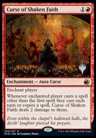 Curse of Shaken Faith (Promo Pack) [Innistrad: Midnight Hunt Promos] | Exor Games New Glasgow