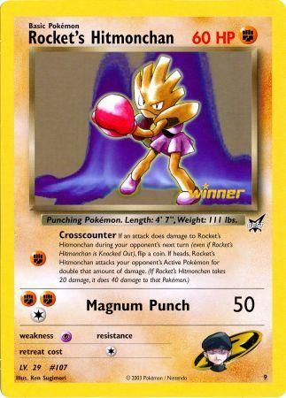 Rocket's Hitmonchan (9) (Jumbo Card) [Best of Promos] | Exor Games New Glasgow