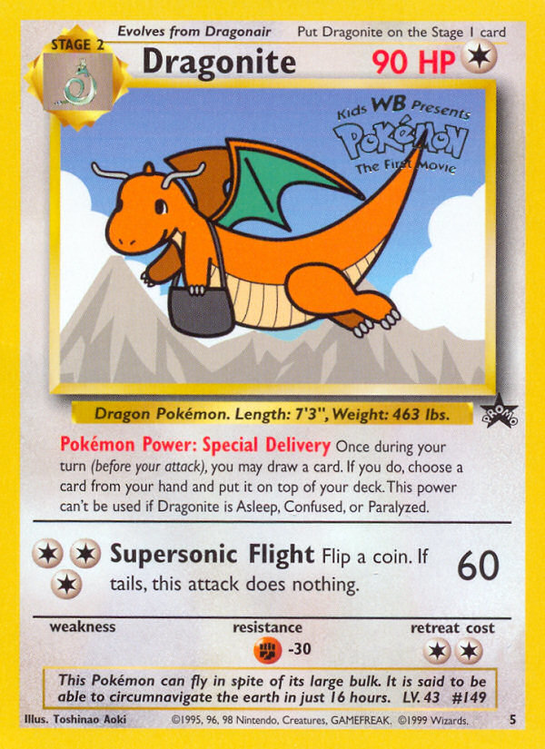 Dragonite (5) [Wizards of the Coast: Black Star Promos] | Exor Games New Glasgow