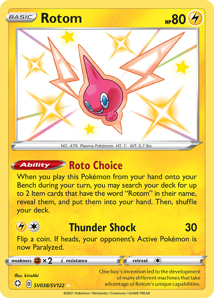 Rotom (SV038/SV122) [Sword & Shield: Shining Fates] | Exor Games New Glasgow
