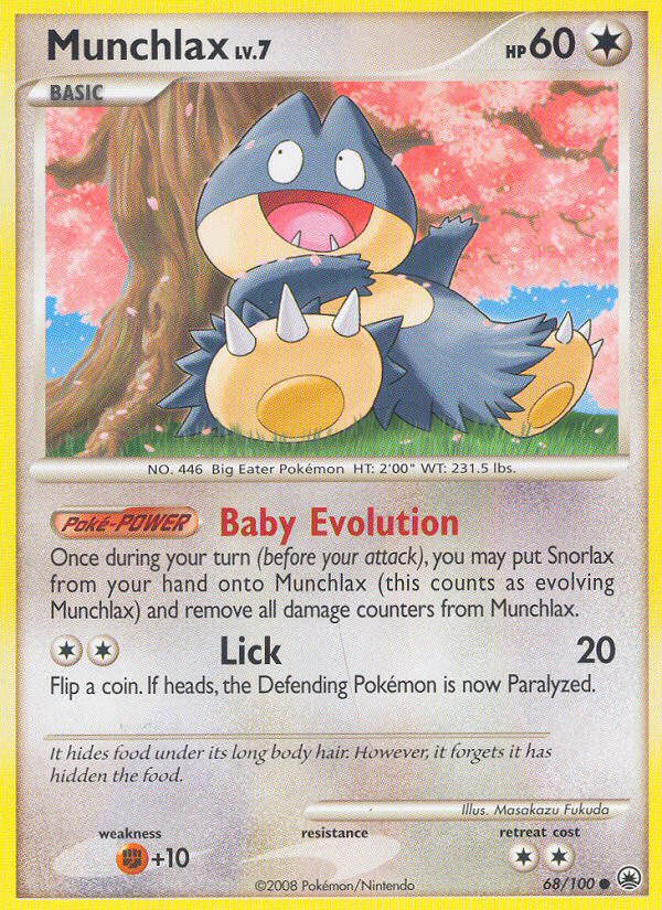 Munchlax (68/100) [Diamond & Pearl: Majestic Dawn] | Exor Games New Glasgow