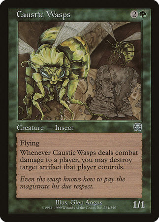 Caustic Wasps [Mercadian Masques] | Exor Games New Glasgow