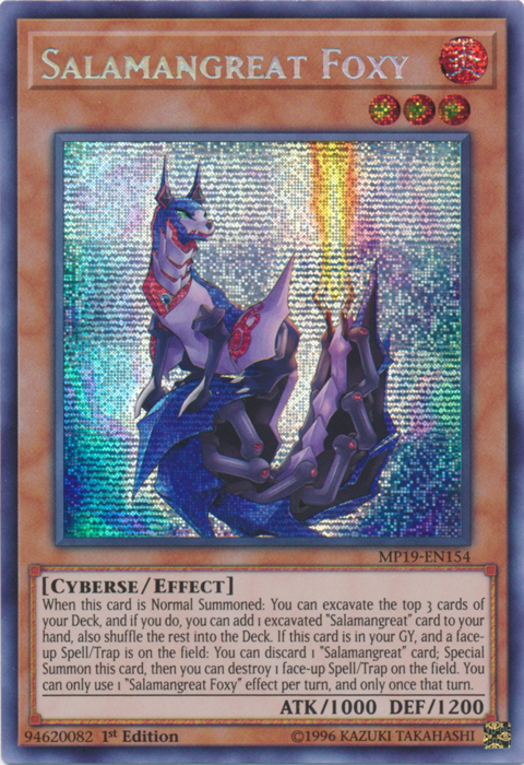 Salamangreat Foxy [MP19-EN154] Prismatic Secret Rare | Exor Games New Glasgow